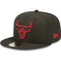petten-plat-zwart-snapback-9fifty-neon-pack-van-chicago-bulls-nba-van-new-era
