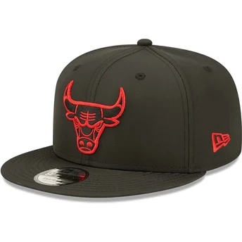 petten-plat-zwart-snapback-9fifty-neon-pack-van-chicago-bulls-nba-van-new-era