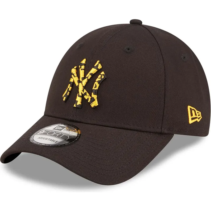 petten-gebogen-zwart-verstelbaar-9forty-seasonal-infill-van-new-york-yankees-mlb-van-new-era