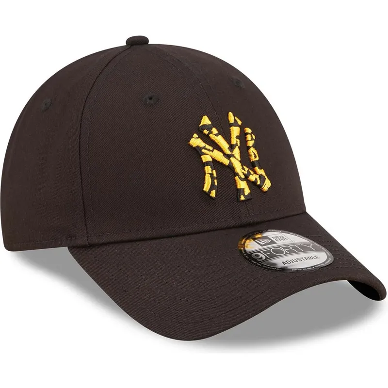 petten-gebogen-zwart-verstelbaar-9forty-seasonal-infill-van-new-york-yankees-mlb-van-new-era
