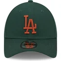 petten-gebogen-groen-verstelbaar-9forty-league-essential-van-los-angeles-dodgers-mlb-van-new-era