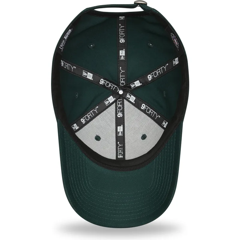 petten-gebogen-groen-verstelbaar-9forty-league-essential-van-los-angeles-dodgers-mlb-van-new-era