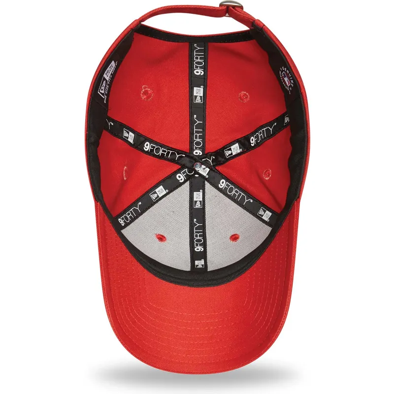 petten-gebogen-rood-verstelbaar-9forty-seasonal-infill-van-new-york-yankees-mlb-van-new-era