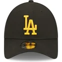 petten-gebogen-zwart-verstelbaar-9forty-league-essential-van-los-angeles-dodgers-mlb-van-new-era