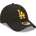 petten-gebogen-zwart-verstelbaar-9forty-league-essential-van-los-angeles-dodgers-mlb-van-new-era