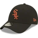 petten-gebogen-zwart-verstelbaar-9forty-league-essential-van-chicago-white-sox-mlb-van-new-era