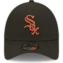 petten-gebogen-zwart-verstelbaar-9forty-league-essential-van-chicago-white-sox-mlb-van-new-era