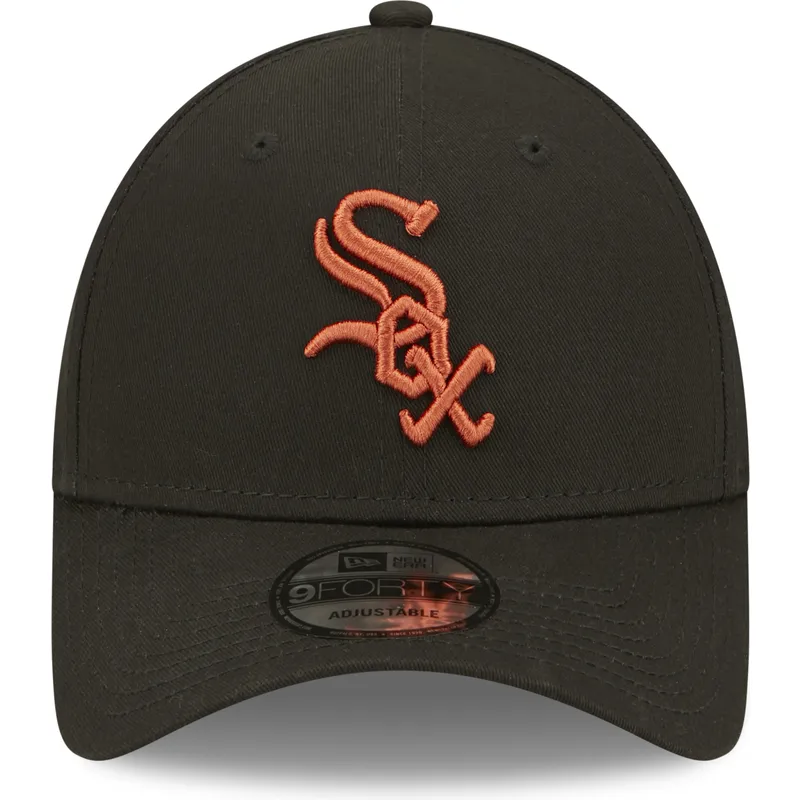 petten-gebogen-zwart-verstelbaar-9forty-league-essential-van-chicago-white-sox-mlb-van-new-era