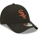 petten-gebogen-zwart-verstelbaar-9forty-league-essential-van-chicago-white-sox-mlb-van-new-era