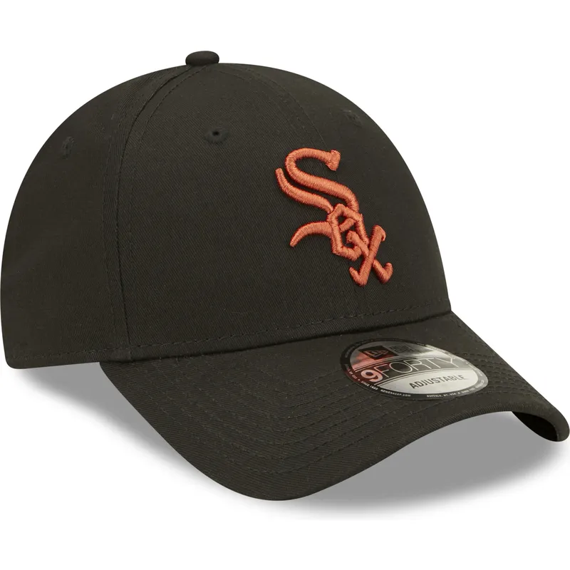 petten-gebogen-zwart-verstelbaar-9forty-league-essential-van-chicago-white-sox-mlb-van-new-era