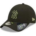 petten-gebogen-zwart-snapback-9forty-neon-pack-repreve-van-new-york-yankees-mlb-van-new-era