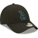 petten-gebogen-zwart-snapback-9forty-neon-pack-repreve-van-los-angeles-dodgers-mlb-van-new-era