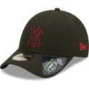 petten-gebogen-zwart-snapback-9forty-neon-pack-repreve-van-new-york-yankees-mlb-van-new-era