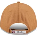 petten-gebogen-bruin-verstelbaar-9forty-the-league-melton-wool-van-new-york-yankees-mlb-van-new-era