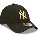 petten-gebogen-zwart-verstelbaar-dorado-9forty-metallic-van-new-york-yankees-mlb-van-new-era