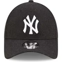 petten-gebogen-zwart-verstelbaar-9forty-the-league-melton-wool-van-new-york-yankees-mlb-van-new-era