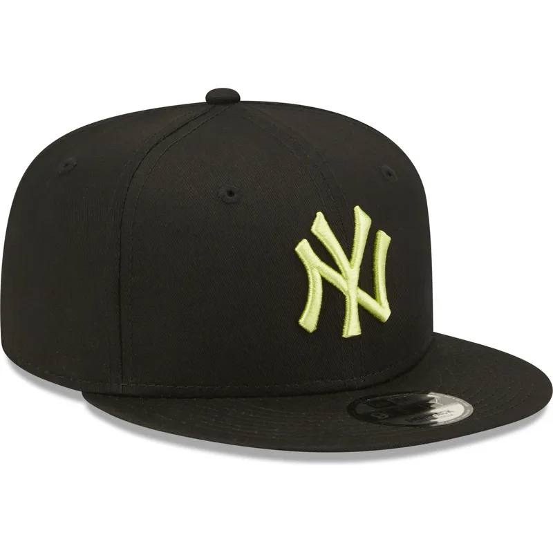petten-plat-zwart-snapback-9fifty-league-essential-van-new-york-yankees-mlb-van-new-era