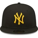 petten-plat-zwart-snapback-9fifty-league-essential-van-new-york-yankees-mlb-van-new-era