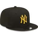 petten-plat-zwart-snapback-9fifty-league-essential-van-new-york-yankees-mlb-van-new-era