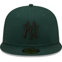 petten-plat-groen-fitted-59fifty-league-essential-van-new-york-yankees-mlb-van-new-era