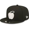 petten-plat-zwart-snapback-9fifty-ny-apple-van-new-york-yankees-mlb-van-new-era