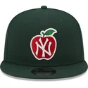 petten-plat-groen-snapback-9fifty-ny-apple-van-new-york-yankees-mlb-van-new-era