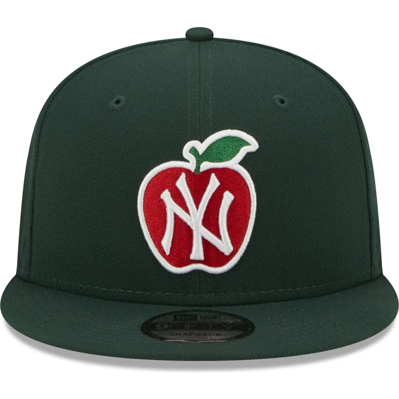 petten-plat-groen-snapback-9fifty-ny-apple-van-new-york-yankees-mlb-van-new-era