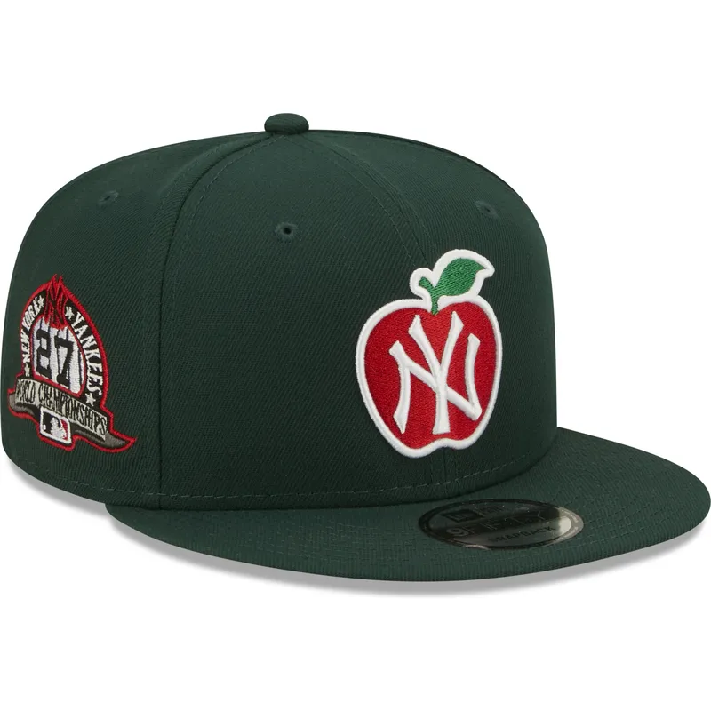 petten-plat-groen-snapback-9fifty-ny-apple-van-new-york-yankees-mlb-van-new-era