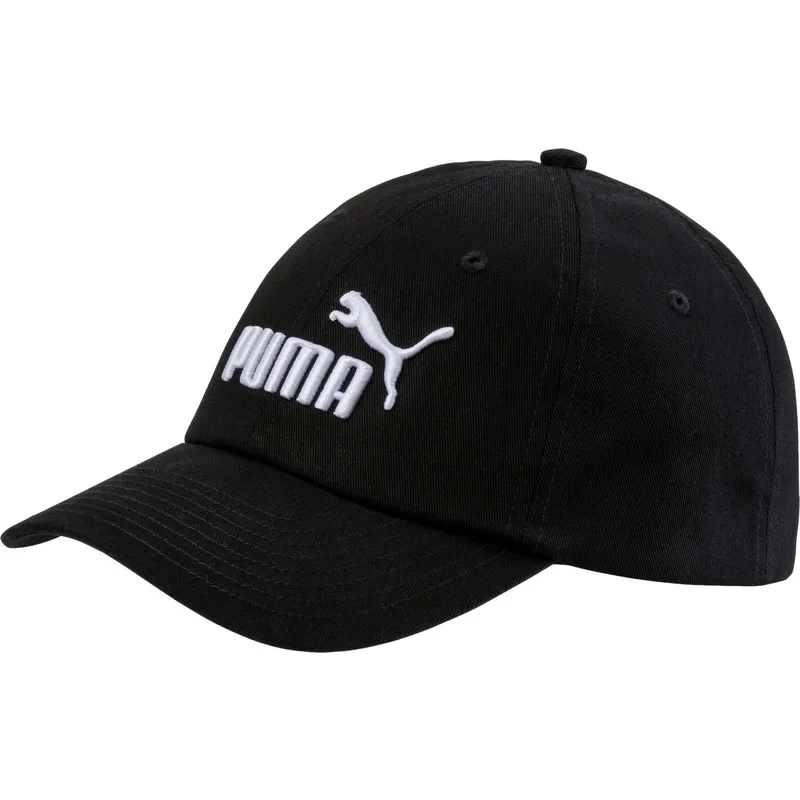 petten-gebogen-zwart-verstelbaar-voor-kinderen-essentials-van-puma