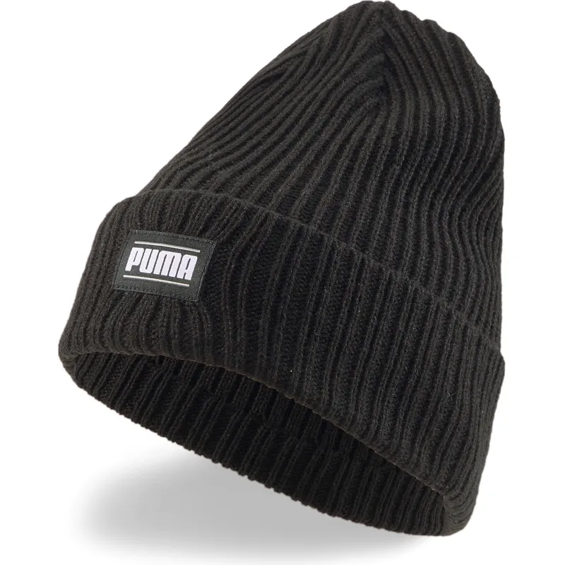 mutsen-zwart-ribbed-classic-cuff-van-puma mutsen-zwart-ribbed-classic-cuff-van-puma