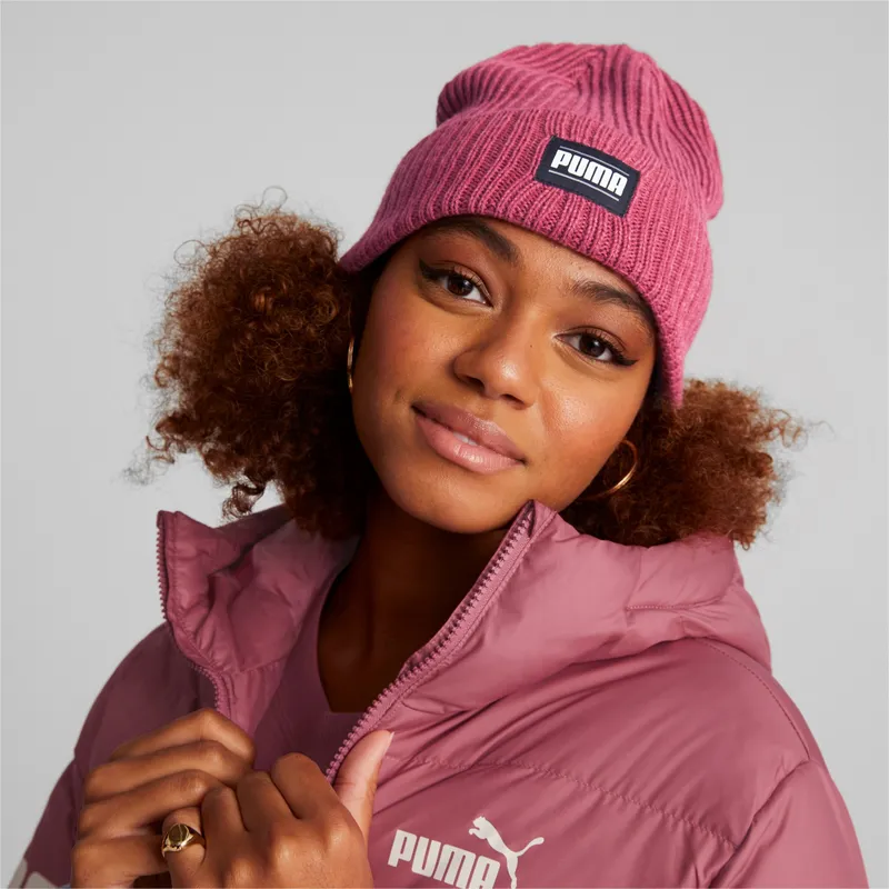 mutsen-rood-ribbed-classic-cuff-van-puma