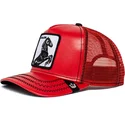 petten-gebogen-rood-snapback-stallion-cherry-mustang-the-farm-van-goorin-bros