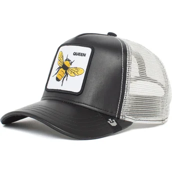 petten-gebogen-zwart-snapback-queen-hive-boss-the-farm-van-goorin-bros