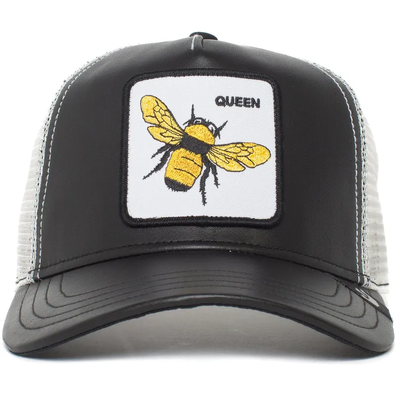 petten-gebogen-zwart-snapback-queen-hive-boss-the-farm-van-goorin-bros