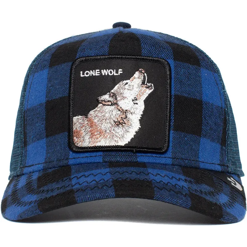 petten-gebogen-blauw-snapback-lone-wolf-code-blue-the-farm-van-goorin-bros