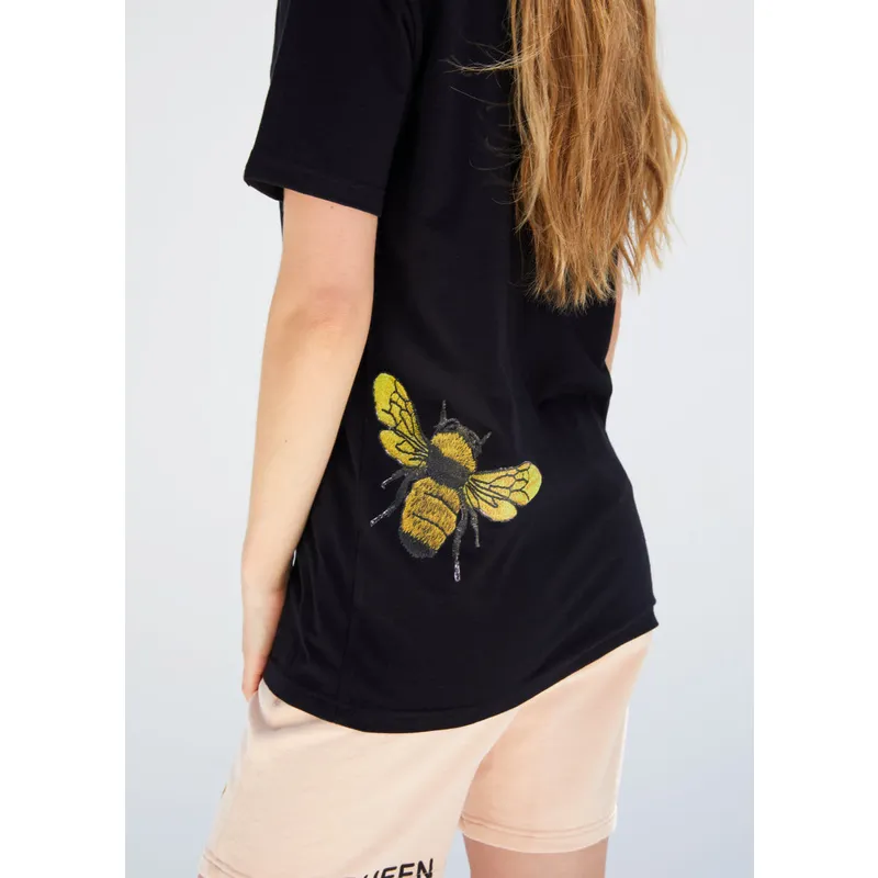 t-shirt-korte-mouw-zwart-van-queen-sweet-comb-the-farm-van-goorin-bros