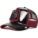 petten-gebogen-zwart-snapback-black-panther-power-forever-patent-leather-the-farm-van-goorin-bros