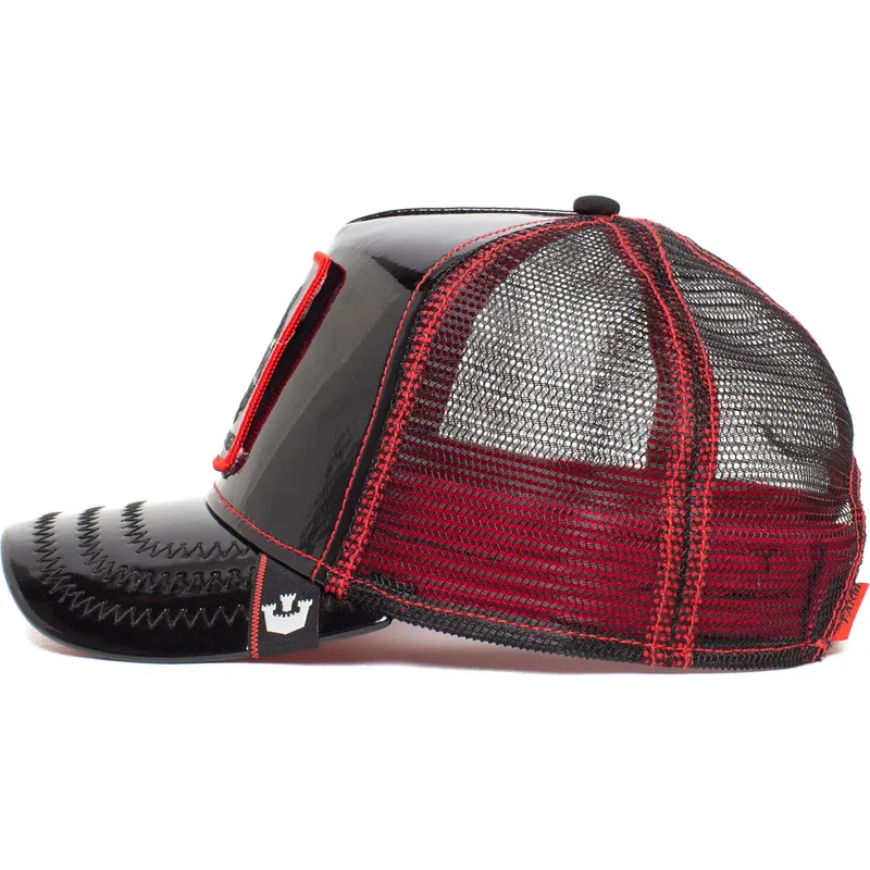 petten-gebogen-zwart-snapback-black-panther-power-forever-patent-leather-the-farm-van-goorin-bros petten-gebogen-zwart-snapback-black-panther-power-forever-patent-leather-the-farm-van-goorin-bros