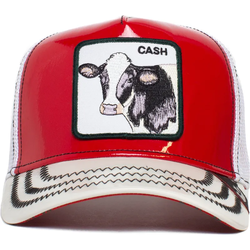 petten-gebogen-rood-snapback-cash-golden-calf-patent-leather-the-farm-van-goorin-bros