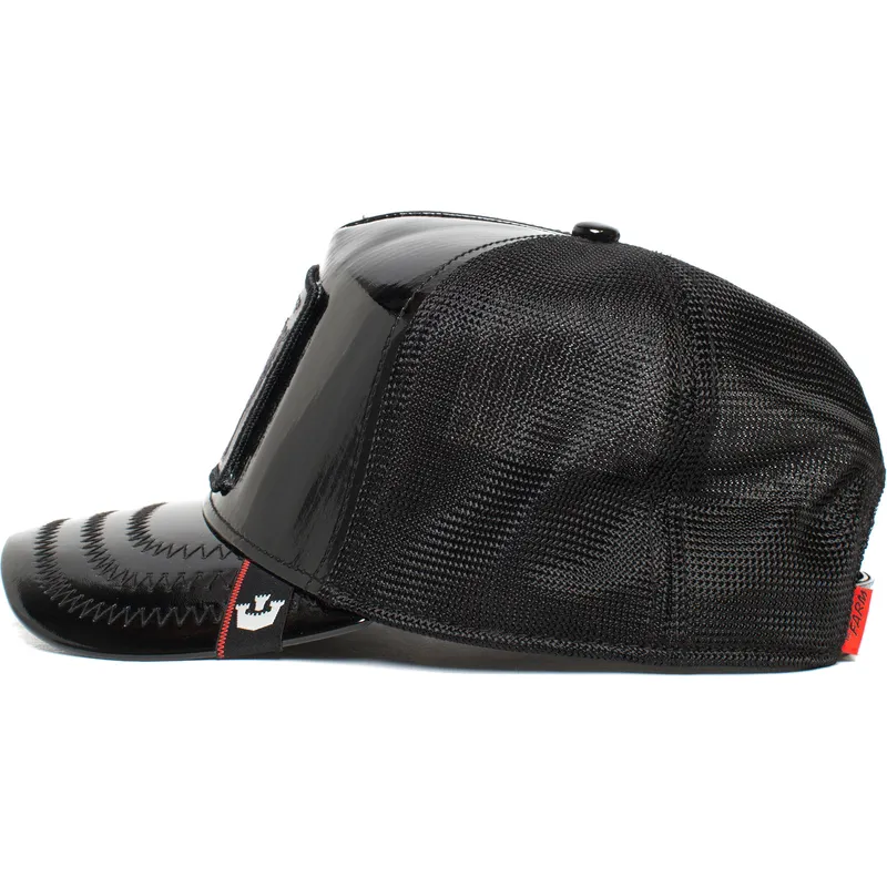 petten-gebogen-zwart-snapback-black-sheep-big-black-patent-leather-the-farm-van-goorin-bros