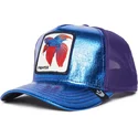 petten-gebogen-blauw-snapback-van-siam-fighter-blue-light-metallic-the-farm-van-goorin-bros