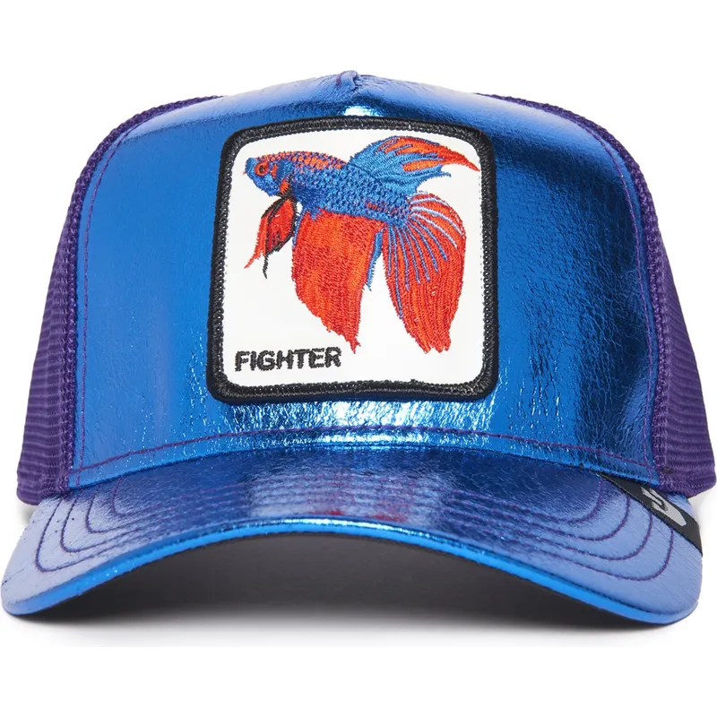 petten-gebogen-blauw-snapback-van-siam-fighter-blue-light-metallic-the-farm-van-goorin-bros petten-gebogen-blauw-snapback-van-siam-fighter-blue-light-metallic-the-farm-van-goorin-bros