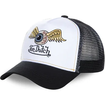 Petten gebogen wit snapback WHI van Von Dutch