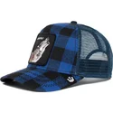 petten-gebogen-blauw-snapback-lone-wolf-code-blue-the-farm-van-goorin-bros