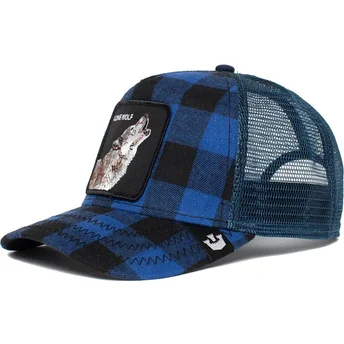 petten-gebogen-blauw-snapback-lone-wolf-code-blue-the-farm-van-goorin-bros