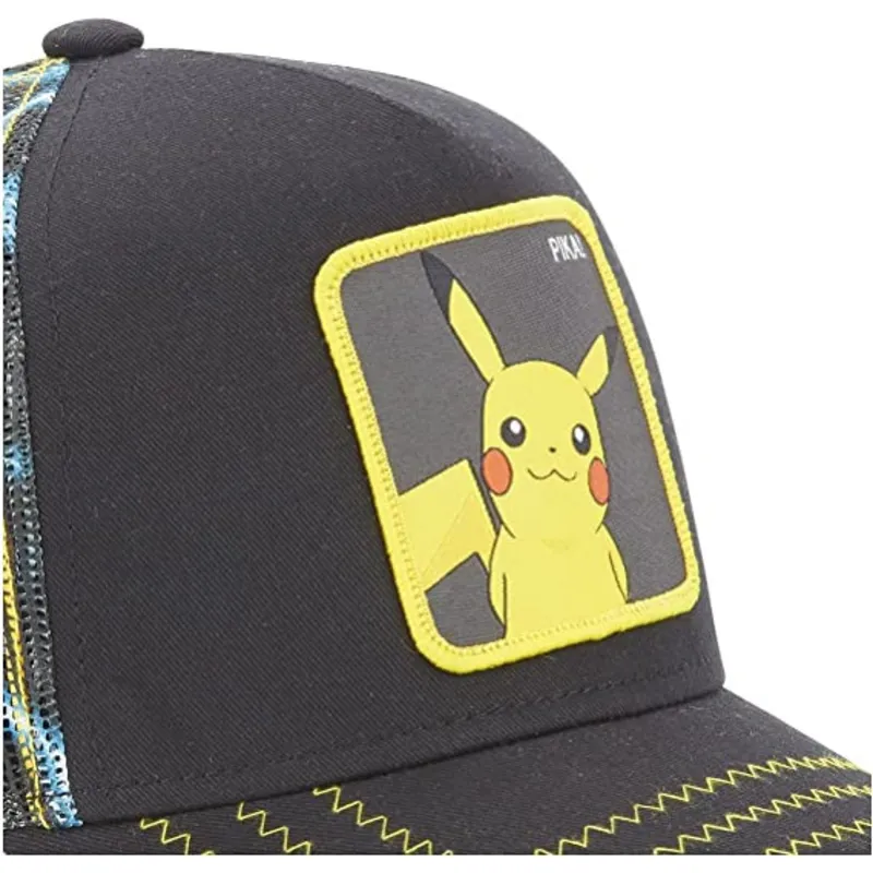 petten-gebogen-zwart-snapback-pkm2-ele1-pikachu-pokemon-van-capslab