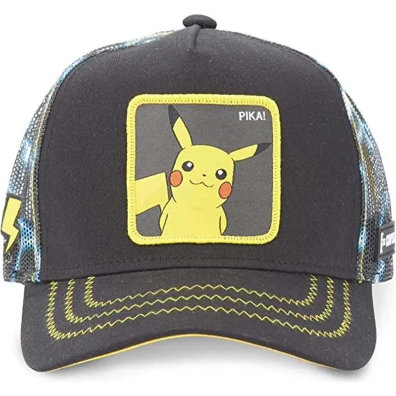 petten-gebogen-zwart-snapback-pkm2-ele1-pikachu-pokemon-van-capslab
