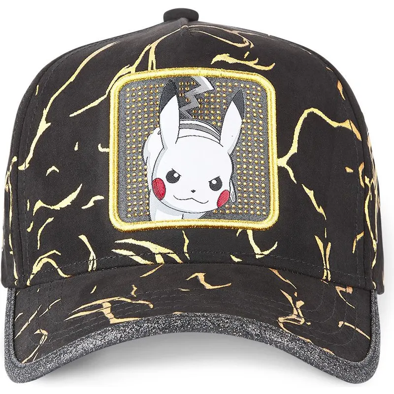 petten-gebogen-zwart-verstelbaar-tag-ele1-pikachu-pokemon-van-capslab