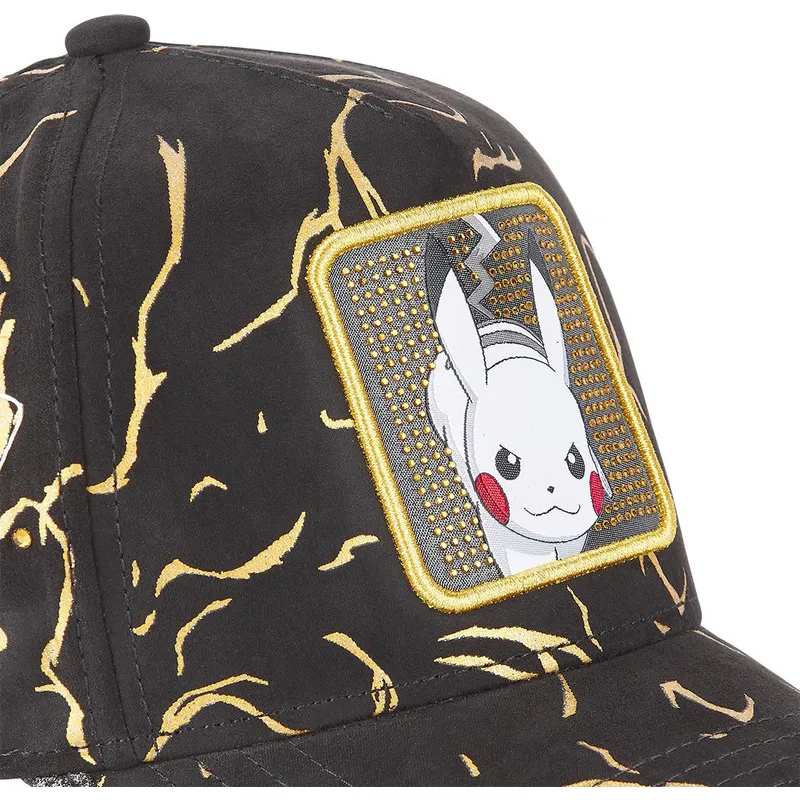 petten-gebogen-zwart-verstelbaar-tag-ele1-pikachu-pokemon-van-capslab