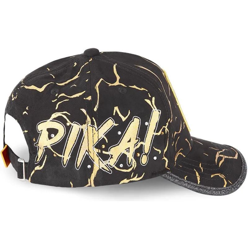petten-gebogen-zwart-verstelbaar-tag-ele1-pikachu-pokemon-van-capslab
